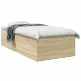 vidaXL - Vloerbedframe - Sonoma - Eiken - 80 x 200 cm