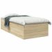 vidaXL - Vloerbedframe - Sonoma - Eiken - 80 x 200 cm