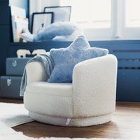 Icecat Kinderstoel Bouclé - wit