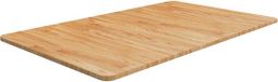 vidaXL Wastafelblad 100x60x1,5 cm massief eikenhout lichtbruin behandeld