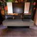 Mondiaz ERIN 200cm badmeubelset onderkast Smoke 2 lades Wastafel RIDGE Dark grey