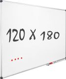 IVOL Whiteboard 120x180cm - Magnetisch - Gelakt staal - Met montagemateriaal