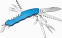 Bellatio Design zakmes multifunctioneel - bleu - 11 fonctions - 10 cm - couteau de poche suisse hobby et outdoor - outil