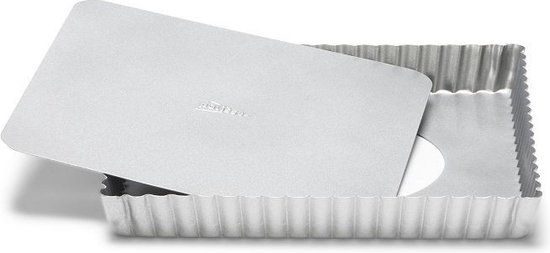 Patisse Quichevorm - 21x21 cm - Met losse bodem - Zilver
