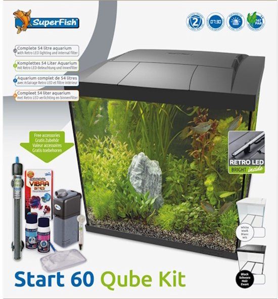 SuperFish Start 60 Qube Kit Zwart
