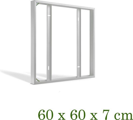Lightexpert LED Paneel Opbouw - Aluminium - 60x60 - Grijs