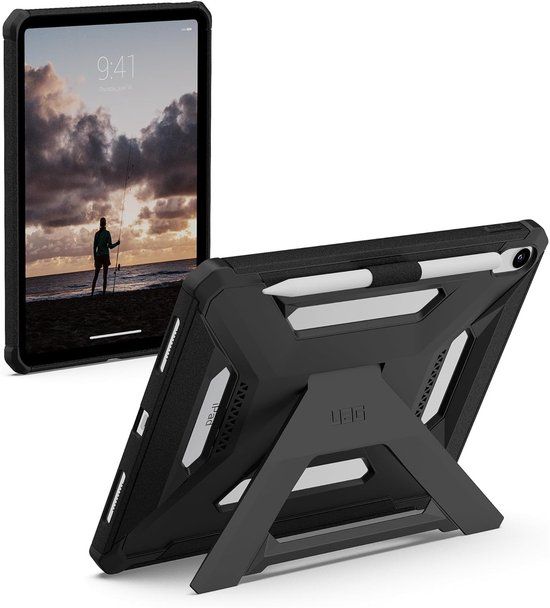 Urban Armor Gear UAG Scout Plus Backcover met stand voor de Apple iPad 11 (2025) 11 inch A16 / iPad 10 (2022) 10.9 inch - Black