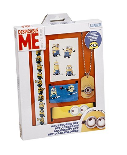 ToyJoy 90046 - Minions Accessoireset - 5 stuks in geschenkverpakking Sieradenset 18,5 x 2,5 x 25,5 cm