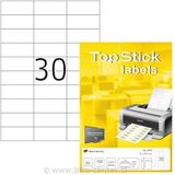 TOP STICK universeel etiketten 70x29.7mm 100 vel wit