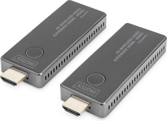 Digitus DS-55323 AV-zender & ontvanger Zwart, Zilver