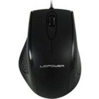 LC Power M710B - Muis - optisch - met bekabeling - USB - zwart