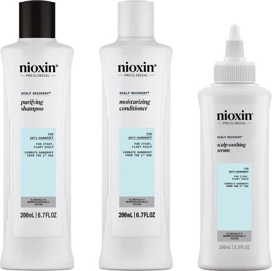 Nioxin Scalp Recovery Anti-Dandruff Kit - 200+200+100ml
