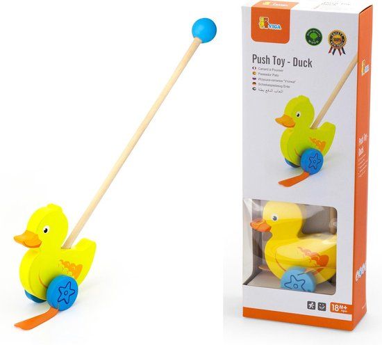 vigatoys New Classic Toys Duwstok - Eend