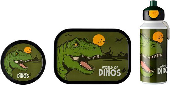 Mepal Campus Lunchset (Pop-up Fles, Lunchbox & Fruitbox) - Dino
