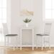 Maison Exclusive - Tabouret de bar avec coussin, 2 pièces. Blanc, caoutchouc plein