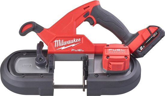 Milwaukee M18 FBS85-202C Compacte Accubandzaag 18 volt 2.0 Ah Li-ion