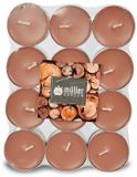 Muller Kerzen 24600024, Cylinder, Natural, Sandalwood, 4 hours, 24 pieces