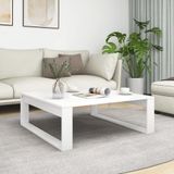 Maison Exclusive - Table basse, blanc, 100x100x35 cm, panneau de particules