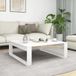 Maison Exclusive - Table basse, blanc, 100x100x35 cm, panneau de particules