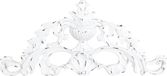 BISCOTTINI Decoratieve fries in antiek witte afwerking L41xPR3xH18 cm