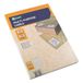 D.RECT Zelfklevende etiketten universele etiketten (52,5x29,7mm op DIN A4) bedrukbaar zelfklevend 100 vellen/verpakking 40 etiketten/vel 4000 stuks wit