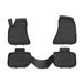 OMAC 1901444F Ensemble de tapis de sol ETP (élastomère thermoplastique), noir