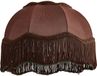 QAZQA heritage - Retro Lampenkap - Ø 31.5 cm - Bruin - Stof