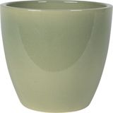 Ter Steege Pot de fleurs - vert - look scandinave - brillant - céramique - 24 x 22 cm