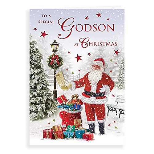 Traditionele Kerstkaart Godson - 9 x 6" - Regal Publishing