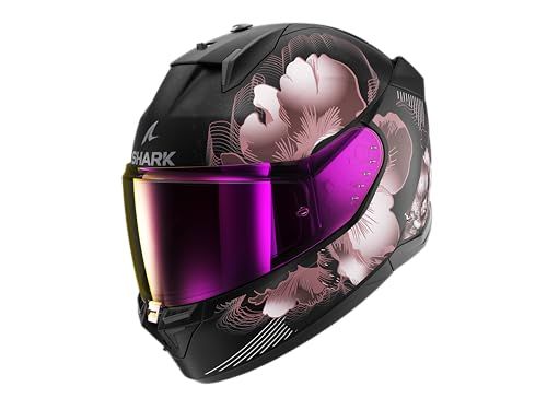 SHARK D-Skwal 3 Mayfer Mat Zwart Roze Integraalhelm Maat S
