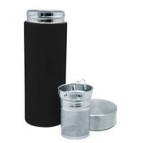 Dubbelwandige thermosfles, zwart, 300 ml