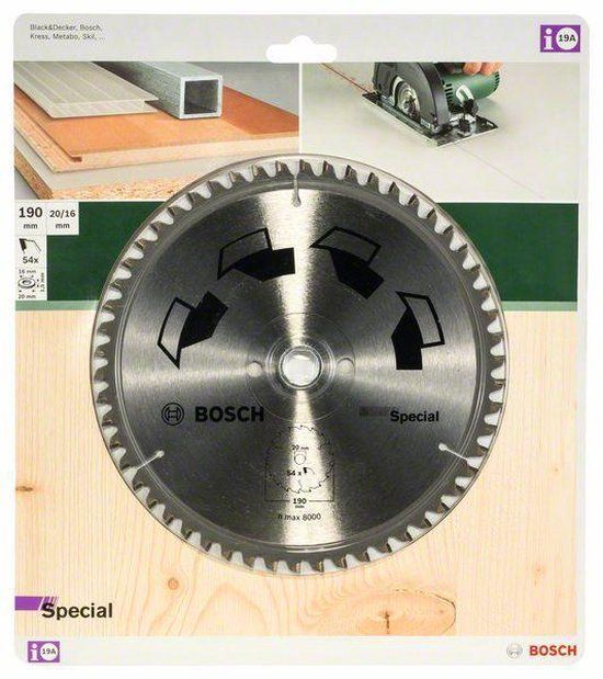 Bosch Cirkelzaagblad Special 190 x 20 x 2