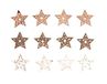 Rayher Houten strooidelen sterren, 3,5cm, kleurrijk, met kleefpunt, SB-Btl. 12stuks, 46612999