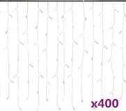 vidaXL Guirlande lumineuse avec 400 LED et 8 fonctions 10 m blanc chaud