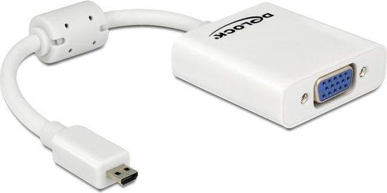 Delock Adapter HDMI-micro D Stecker zu VGA Buchse