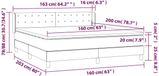 vidaXL Boxspringbed met matras, donkerbruin, 160x200 cm, gestoffeerd