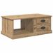 vidaXL Salontafel, Artisan, Eiken, 90 x 50 x 35 cm, Bewerkt hout