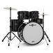 Gear4music BDK-22 Rock Drumstel, Zwart