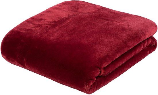 Gözze Premium kasjmier deken sprei 220 x 240 cm rood