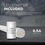 HOFTRONIC 25x LED TL Buis 120cm - Warm Wit - 18W
