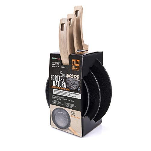 ALLUFLON Etnea Wood Braadpan met antiaanbaklaag, 28 cm
