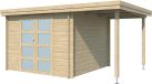Woodlands Blokhut Oregon met Overkapping 445 x 295 cm