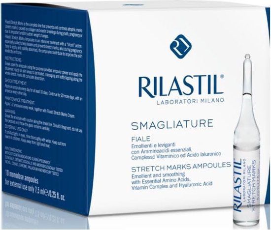 Rilastil Striae Ampullen Tegen Striae - Gel - Gevoelige huid - Mannen - 8033224819136
