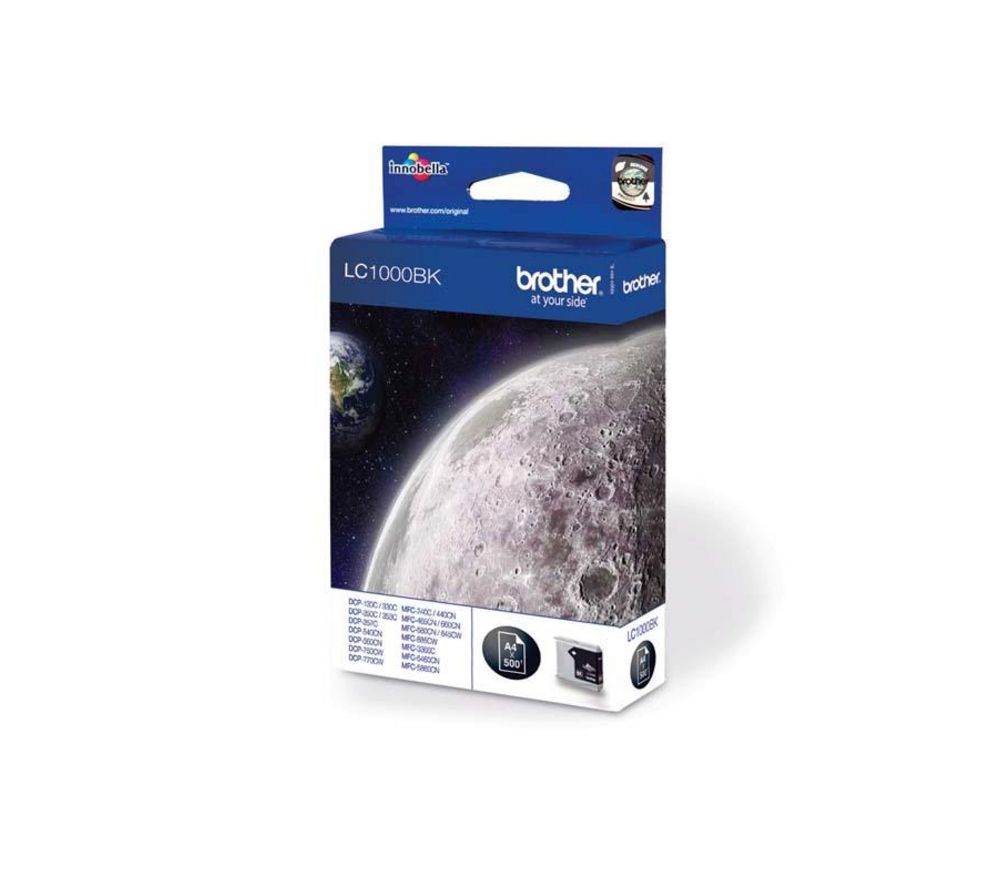 Brother LC-1000BKBP - Zwart - Inktcartridge