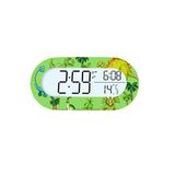 WeKids Digitale wekker, display met achtergrondverlichting, tijd- en temperatuurweergave, werkt op batterijen, dino-motief