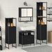 Maison Exclusive - Ensemble de meubles de salle de bain, 4 pièces, placage chêne noir, bois composite