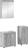 Maison Exclusive - Ensemble de meubles de salle de bain TULUM, 3 pièces, gris Sonoma, 60 x 34 x 63 cm