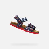 Geox GHITA JONGENS - Marineblauw/Rood - Maat 36