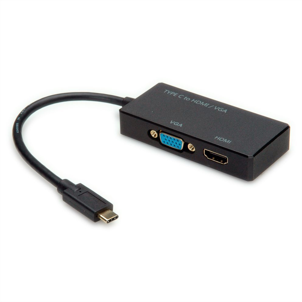 Value 12.99.3215 - USB grafische adapter - Zwart