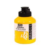 Pébéo Studio acrylverf, 500 ml, medium cadmium/geel, 171023, medium imitatie cadmiumgeel